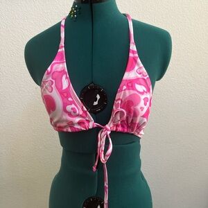 Wild fable: pink heart bikini top